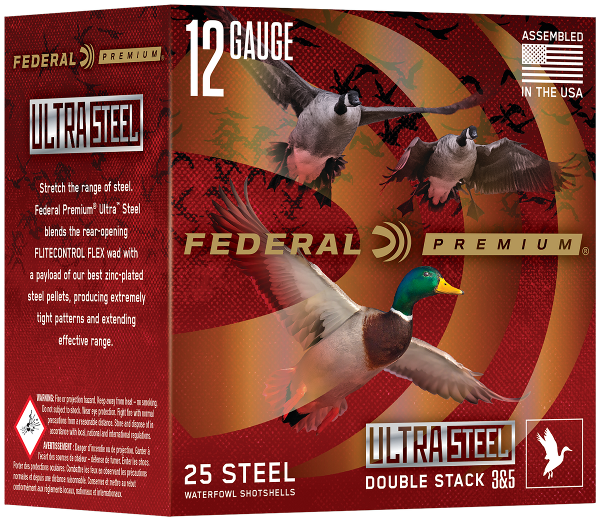 Federal Premium Ultra Steel 12 Gauge 3" 1 1/4 oz #2 Shot Shotshells - Box or Case