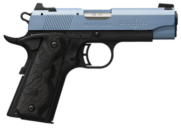 Browning 1911 Black Label Compact 22 LR 3.63" 10+1 Semi-Auto Pistol - Polar Blue Cerakote