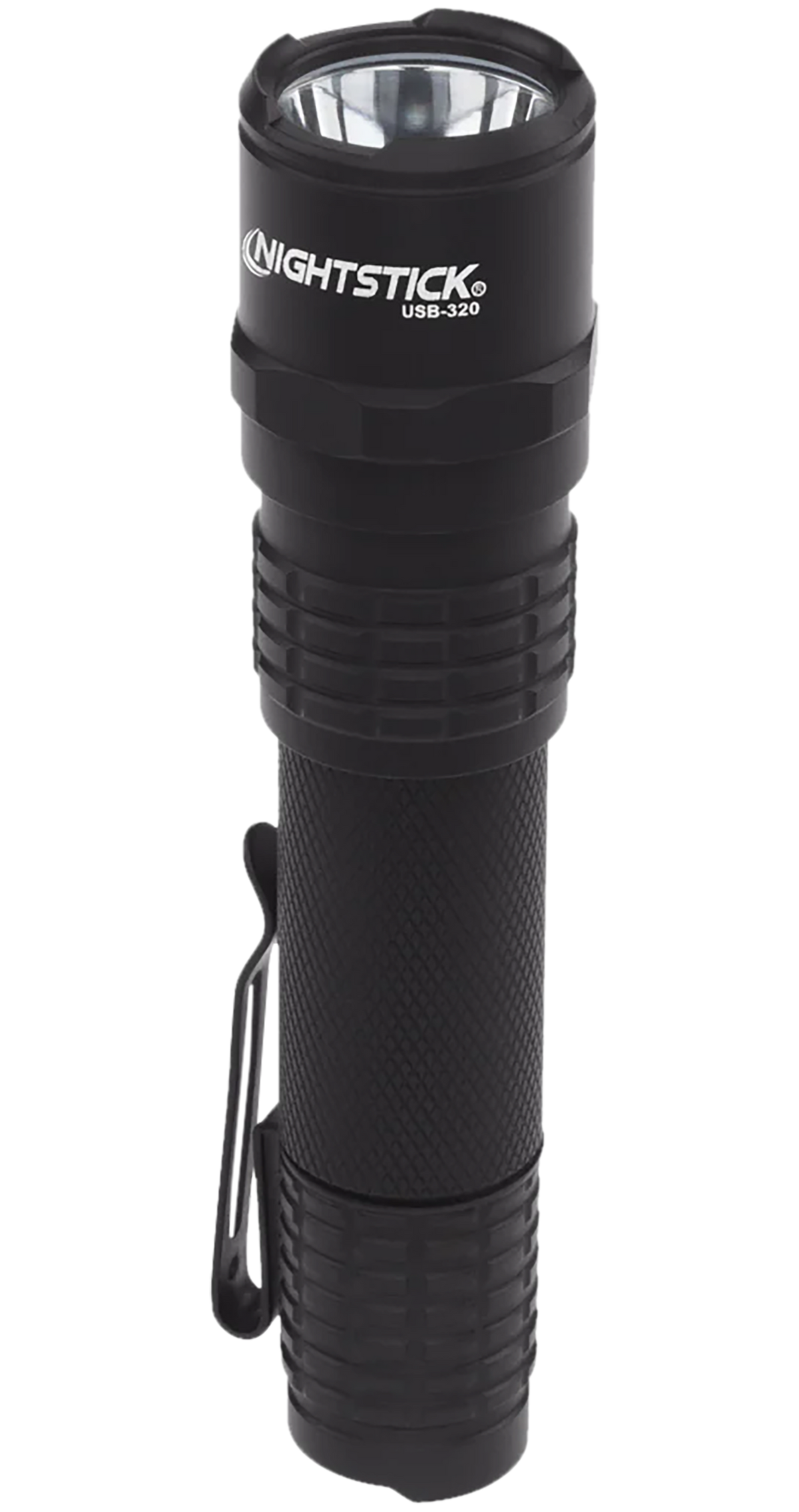 Nightstick USB-320 USB Rechargeable EDC Flashlight 320 Lumens White LED Black Anodized