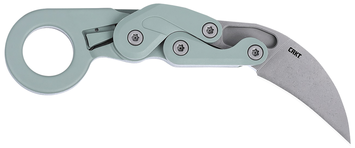 Columbia River CRKT 4041GR Provoke 2.41" Folding Karambit Plain D2 Satin Gray Cerakote Aluminum
