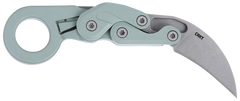 Columbia River CRKT 4041GR Provoke 2.41" Folding Karambit Plain D2 Satin Gray Cerakote Aluminum