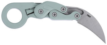Columbia River CRKT 4041GR Provoke 2.41" Folding Karambit Plain D2 Satin Gray Cerakote Aluminum