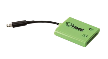 HME HMESDCRIOS iOS Memory Card Reader for iPhone/iPad Up To 256GB Black/Green