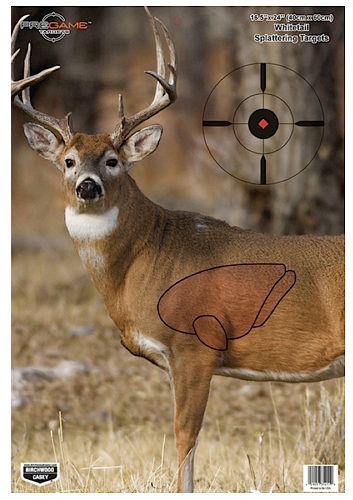 Birchwood Casey Pregame Whitetail Deer 16.5" x 24" Hanging Paper Target - 3 Pack