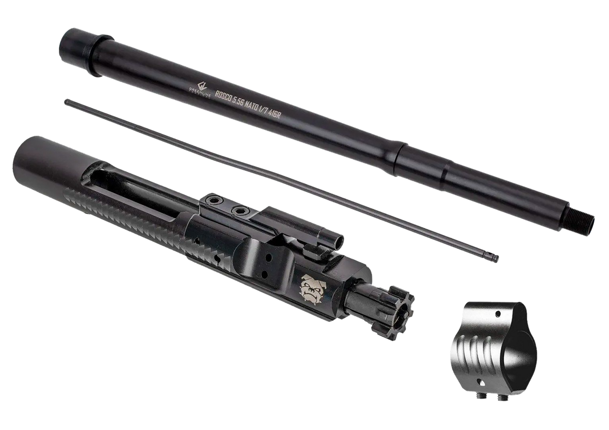 Rosco Manufacturing K9 Sauce Pack AR-15 5.56 NATO 13.95" 1:7 Twist 1/2x28 Mid-Length - Includes BCG & Gas Block