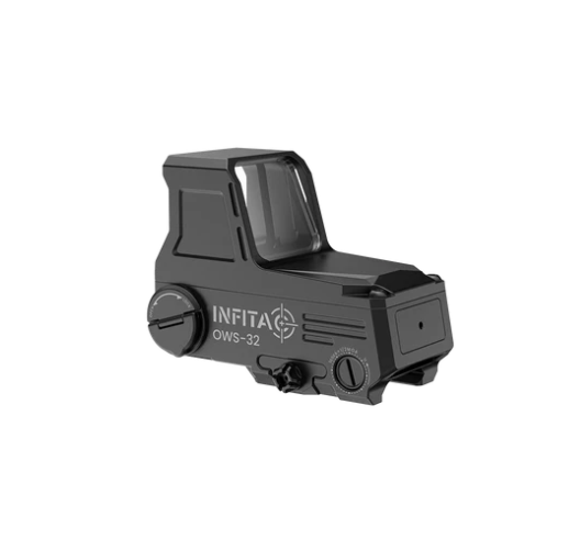 Infitac OWS-32 1x 33mm Red/Green Multi-Reticle Optical Waveguide Sight - Matte Black