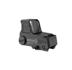 Infitac OWS-32 1x 33mm Red/Green Multi-Reticle Optical Waveguide Sight - Matte Black