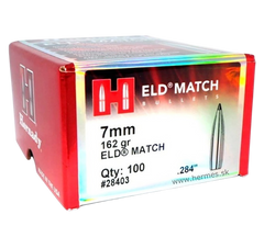 Hornady ELD Match 7mm .284 162 gr Reloading Bullets - 100/Box