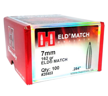 Hornady ELD Match 7mm .284 162 gr Reloading Bullets - 100/Box