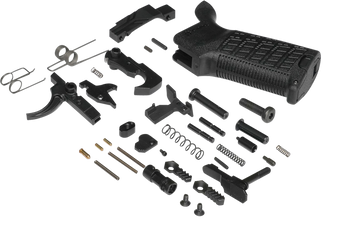 CMMG Zeroed AR-15 Lower Parts Kit Black Grip Ambi Safety & Mag Catch Mil-Spec Trigger