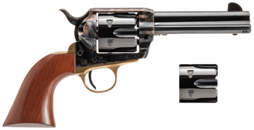 Cimarron Pistolero Dual Cylinder 9mm Luger/357 Mag 4.75" 6-Shot SAO Revolver