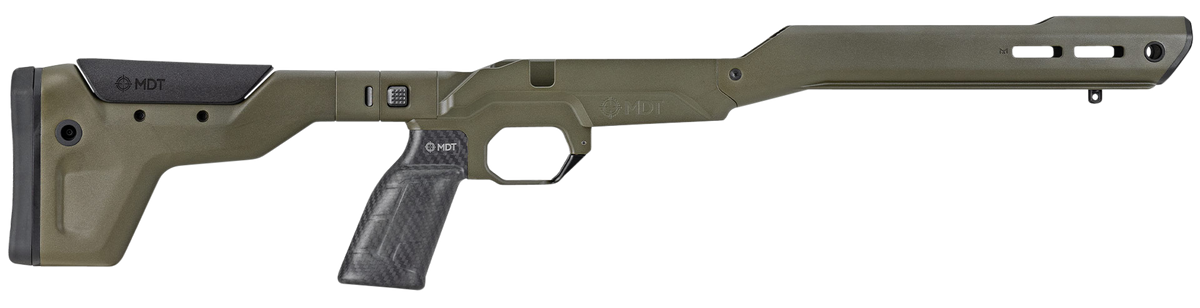 MDT Sporting Goods HNT26 Chassis Rem 700 LA RH Folding ARCA Cobalt Green