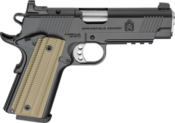 Springfield Armory 1911 Operator AOS 45 ACP 4.25" 8+1 Semi-Auto Pistol - Black Cerakote