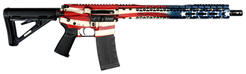 Black Rain Ordnance Spec 15+ Patriot 5.56x45mm NATO 16" 30+1 Semi-Auto AR-15 Rifle - American Flag