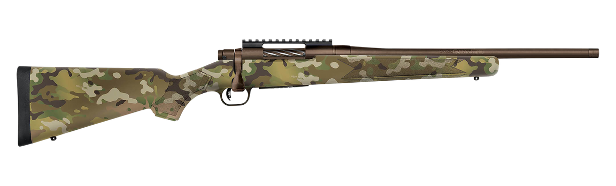 Mossberg Patriot Compact 450 Bushmaster 18" 4+1 Bolt-Action Rifle - Patriot Brown Cerakote / MultiCam