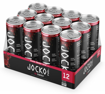 Jocko Fuel GO Black Cherry Vanilla Energy Drink 12oz 12-Pack
