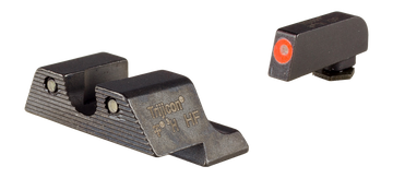 Trijicon HD XR Night Sight Set Green Tritium Orange Outline Front - Fits Glock 20/21/29/30/36/40/41