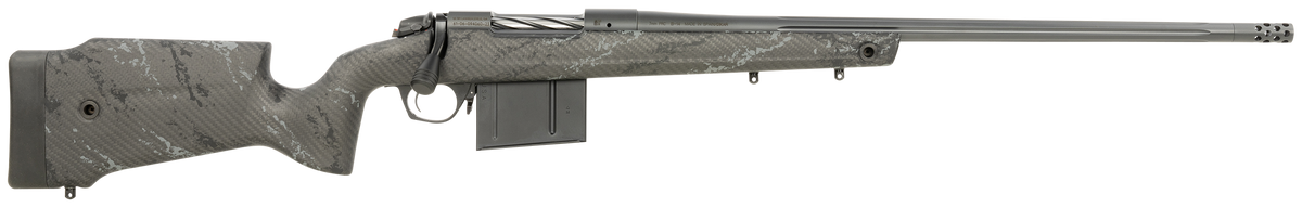 Bergara Rifles B-14 Crest 7mm PRC 22" 5+1 Bolt-Action Rifle - Sniper Gray Cerakote Carbon Fiber Stock