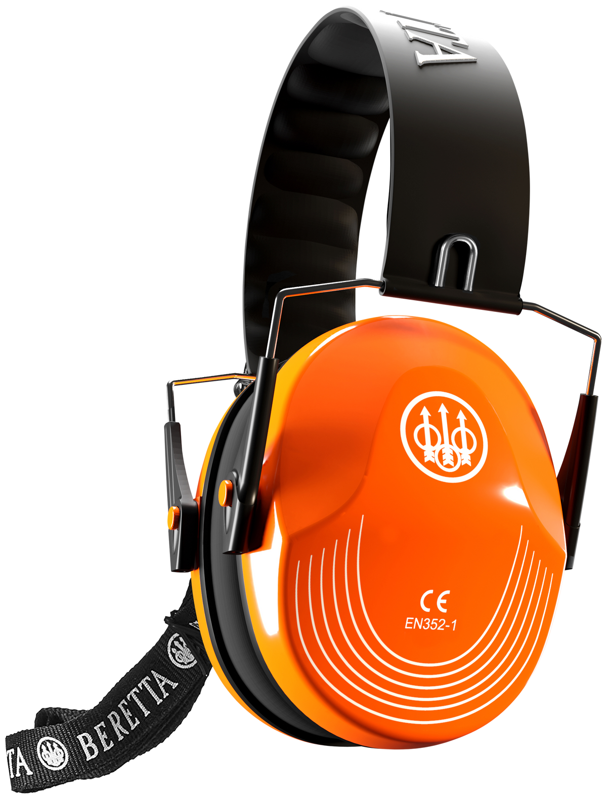 Beretta Safety Pro Earmuff 25 dB Florescent Orange / Black Hearing Protection