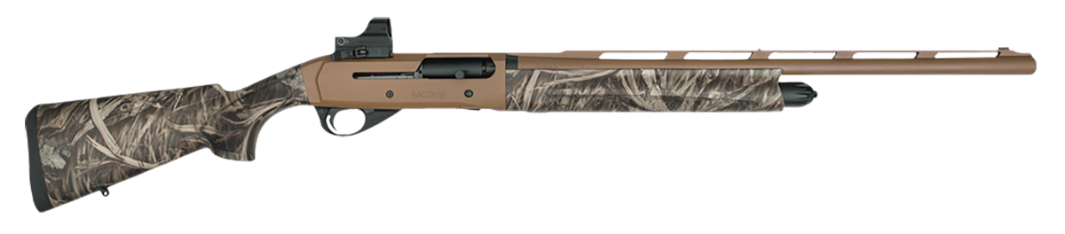 EAA Girsan MC312 Gobbler 12 Gauge 24" 3.5" Chamber 5+1 Semi-Auto Shotgun - Bronze Cerakote/Camo - Red Dot Included