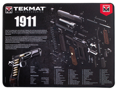 TekMat Ultra 20 Cleaning Mat 15"x20" Rubber Black/White - 1911 Parts Diagram
