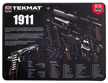 TekMat Ultra 20 Cleaning Mat 15"x20" Rubber Black/White - 1911 Parts Diagram