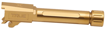 True Precision Sig P365 9mm Luger 3.10" Threaded Drop-In Barrel - Gold TiN Stainless