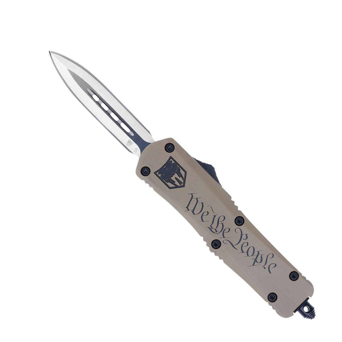 CobraTec FS-3 We The People Medium 3" D2 Steel Dagger OTF Knife