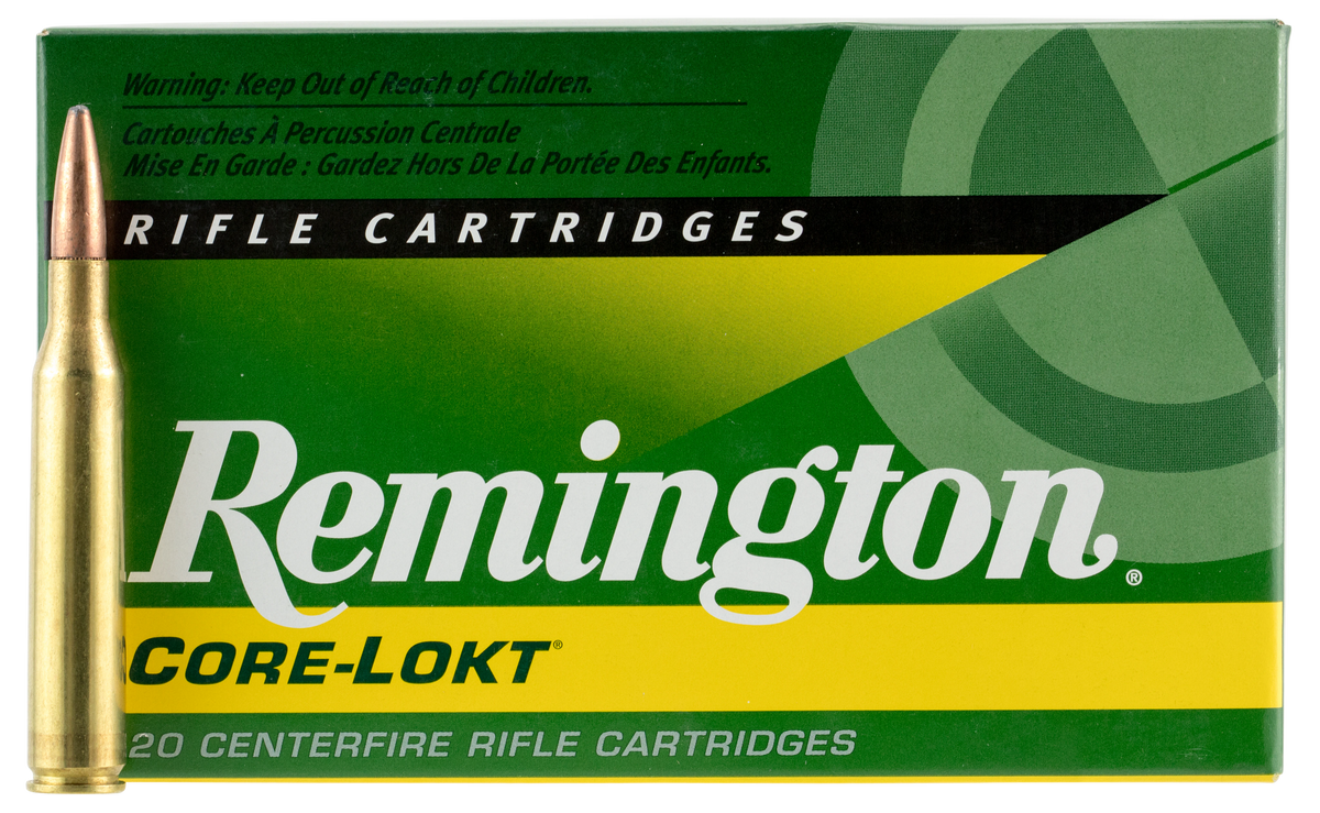 Remington Ammunition Core-Lokt 25-06 Rem 120gr Pointed Soft Point 20 Rd - Box or Case