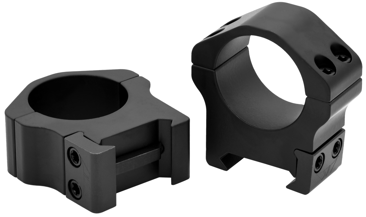Warne 501M Maxima Horizontal 1" Medium Matte Black Scope Rings - 0 MOA