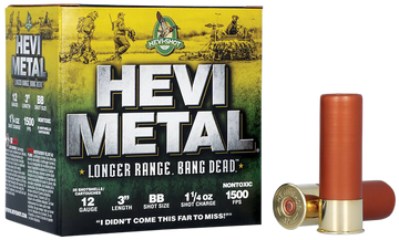 HEVI-Shot HEVI-Metal Longer Range 12 Gauge 3" 1-1/4 oz BB Shot - Box or Case