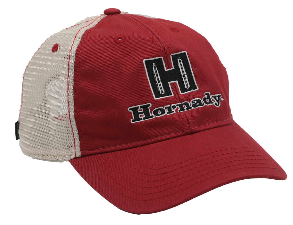 Hornady Mesh Cap Red/White Structured Adjustable Snapback