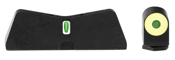 XS Sights DXT2 Big Dot Night Sights for Glock 26 Gen1-5 - Green Tritium Yellow Outline Front / White Outline Rear