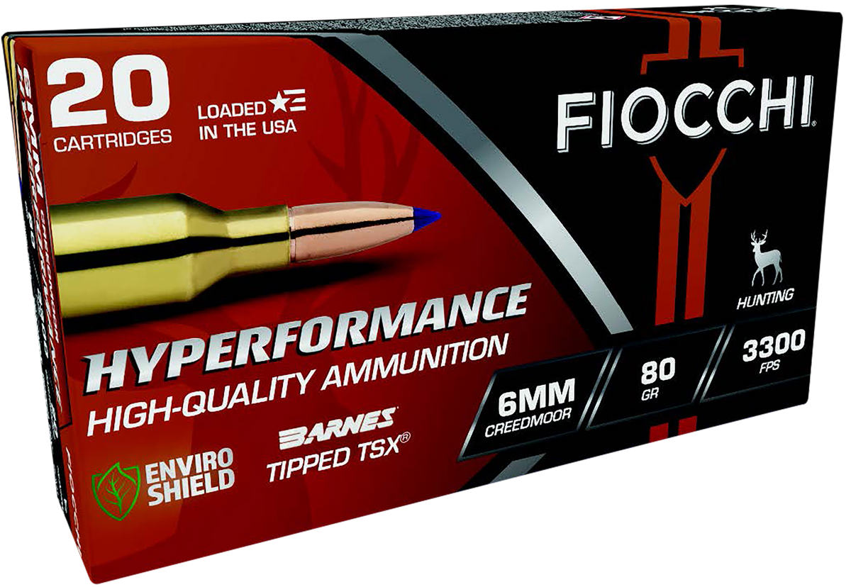 Fiocchi Hyperformance 6mm Creedmoor 80gr Barnes Tipped TSX - Box or Case