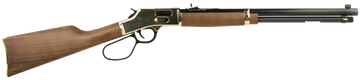 Henry H006GMLL Big Boy Side Gate 357 Mag/38 Special 20" 10+1 Lever-Action Rifle - Polished Brass Receiver, American Walnut, Large Loop