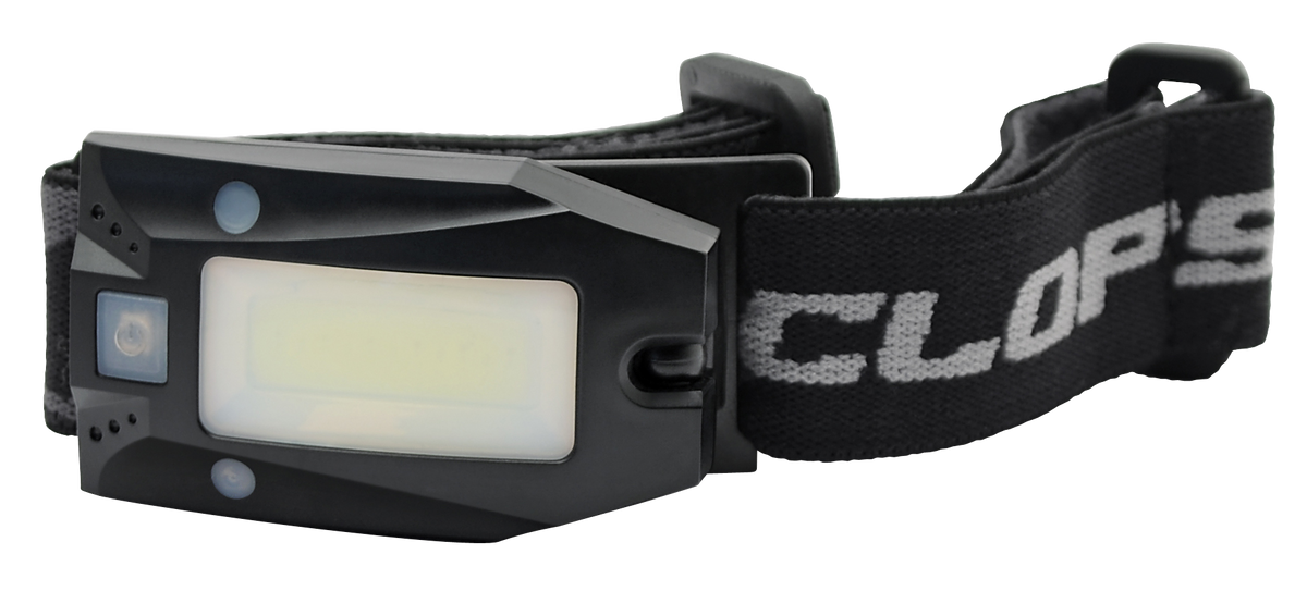 Cyclops HL150 Motion Activated 150 Lumen COB LED Headlamp Red/White - Black
