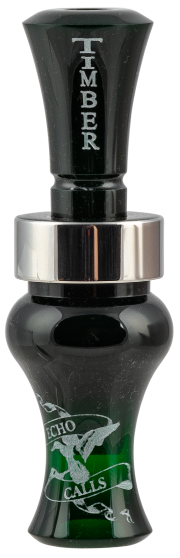 Echo Calls Timber Single Reed Mallard Hen Duck Call Dark Green Acrylic