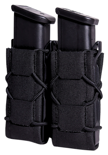 High Speed Gear TACO Gen 2 Double Pistol Magazine Pouch Black Nylon Laminate MOLLE