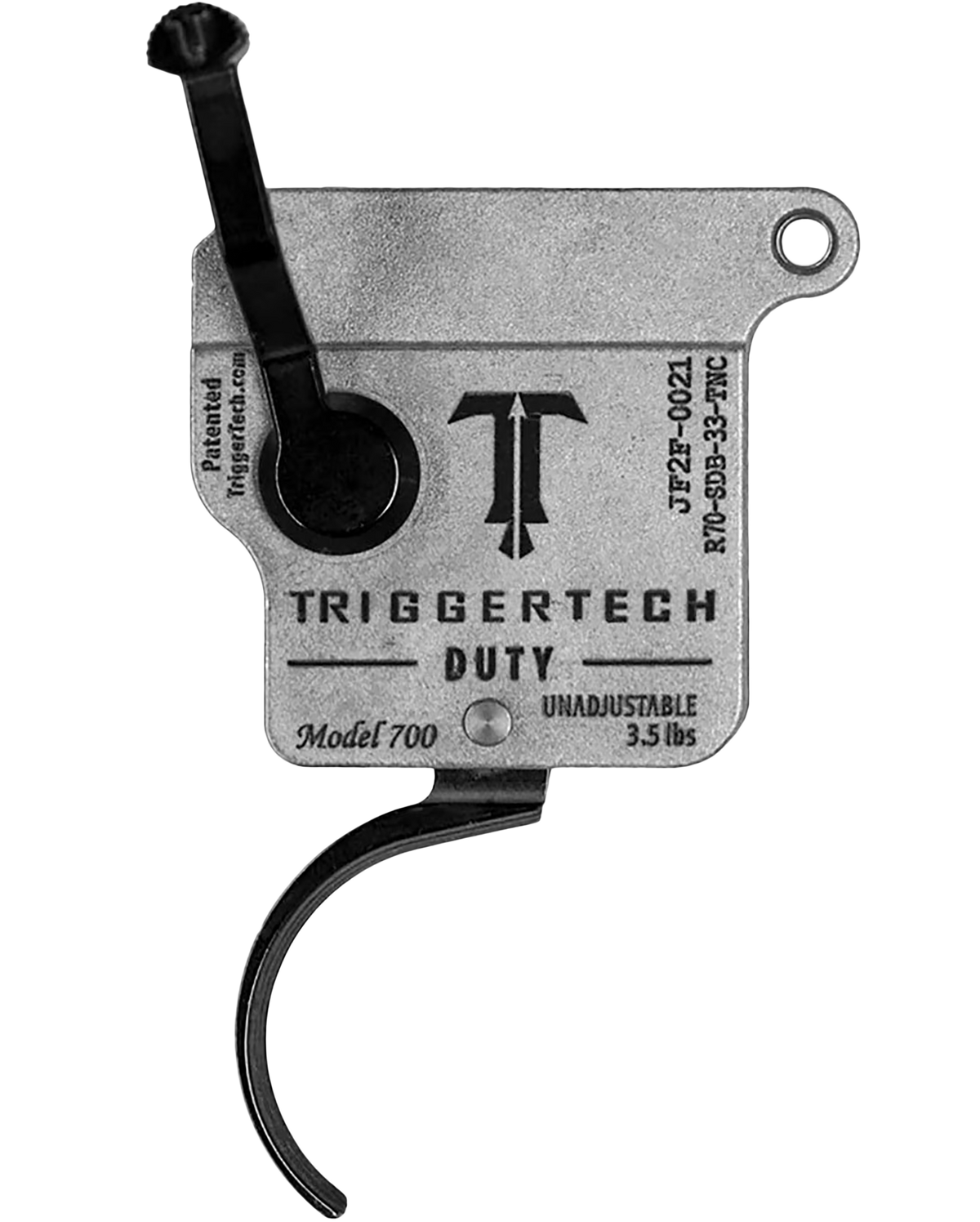 TriggerTech Special Single-Stage Curved Trigger 1-3.5 lb for Remington 700 Right Hand - Black