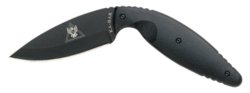 Ka-Bar 1482 TDI Law Enforcement 3.69" Fixed Drop Point Plain AUS-8A SS Blade Black Zytel Handle