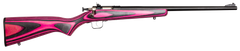 Crickett KSA2225 Youth 22 LR 16.12" 1-Rd Bolt Action Rifle - Pink/Black Laminate Stock