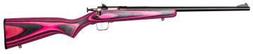 Crickett KSA2225 Youth 22 LR 16.12" 1-Rd Bolt Action Rifle - Pink/Black Laminate Stock