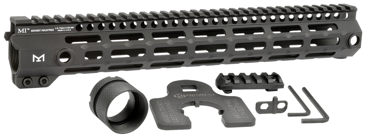 Midwest Industries G4M Tactical AR-15 13.375" M-LOK Free-Float Handguard - Black