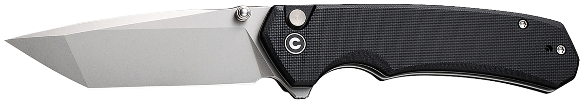 Civivi Knives Brazen 3.46" Folding Tanto Plain D2 Stonewashed - Black G10 Handle