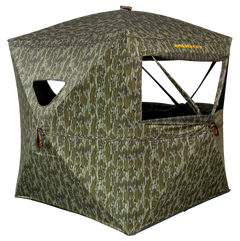 Muddy Infinity Evo 58x58 3-Person Ground Blind - Mossy Oak Bottomland