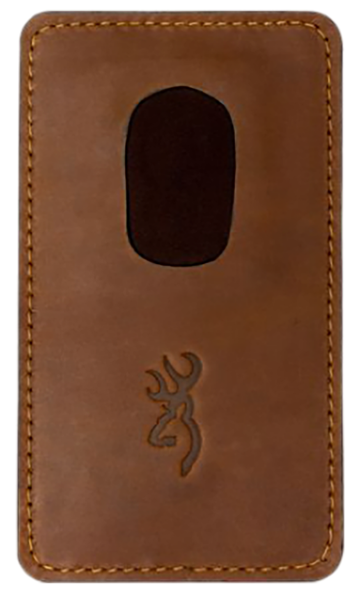 Browning XL Leather Barrel Rest Brown - Magnetic Insert