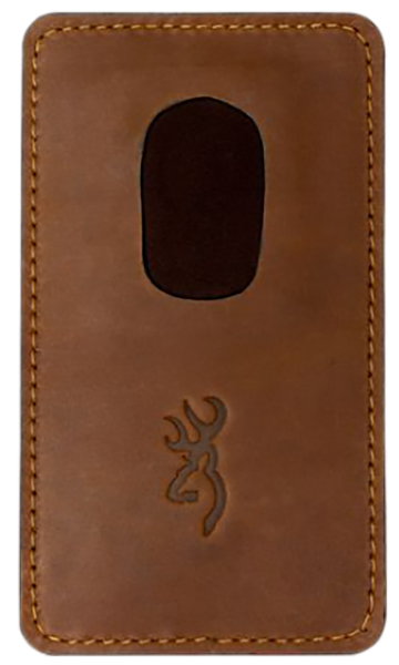 Browning XL Leather Barrel Rest Brown - Magnetic Insert
