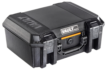 Pelican VCV300 Vault Large Handgun Case 16x11x6.5 Black Polymer - Holds 2 Handguns