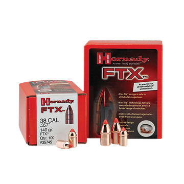 Hornady FTX 38 Cal .357 140 gr Flex Tip eXpanding - 100/Box
