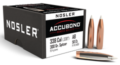 Nosler AccuBond 338 Cal .338 300gr Spitzer Point 50/Box